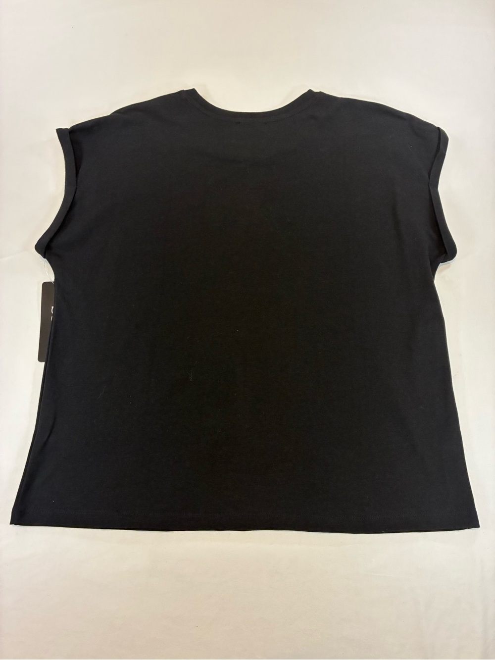 bebe Black Short Sleeve Tee with Silver Logo - Picture 8 of 8